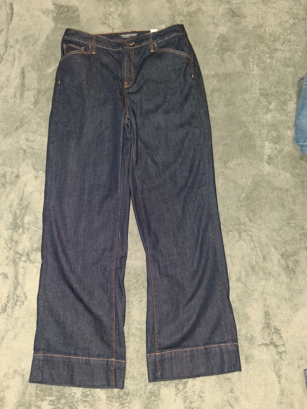 Chico's Womens Dark Indigo Jeans 10r Or 1.5 Wide Leg NWT - Picture 3 of 9